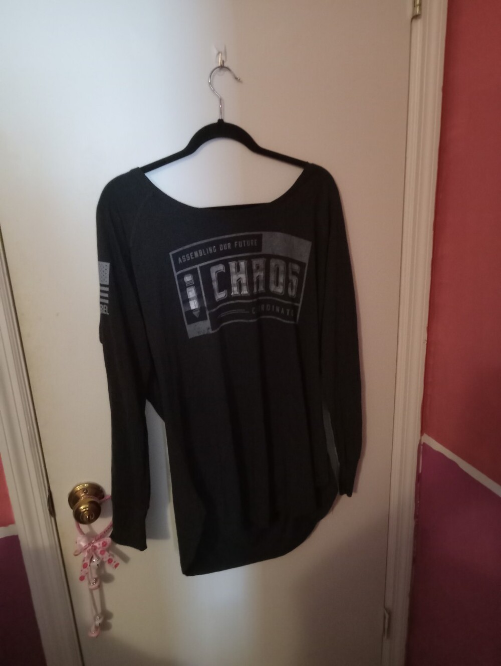 Women's Maternity Size XXL Black Long Sleeve Maternity Shirt